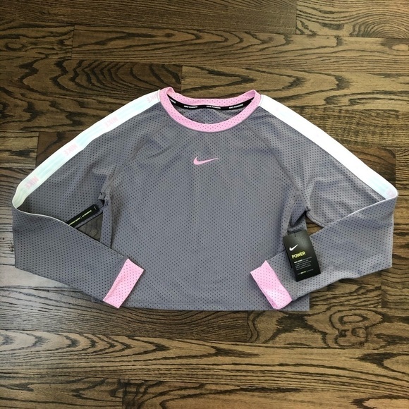 Nike Running Top Long Sleeves Cropped/Nike Running Sweatshirt - Picture 7 of 7